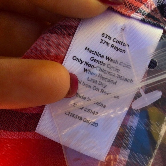 Talbots button up plaid shirt size small P NEW western gorpcore southwest petite - Picture 10 of 10